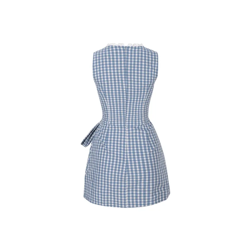 ETSE Sleeveless Dresses Women's Blue-1
