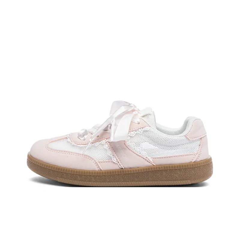Warrior Slip Resistant, Abrasion Resistant, Breathable Low Top Skateboard Shoes Women's Beige Pink-0