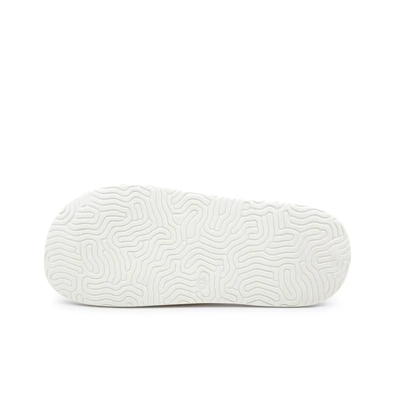 PEAK Tai Ji1.0 Quiet Slip Resistant Abrasion Resistant Slide Slippers Unisex White Navy Blue-6