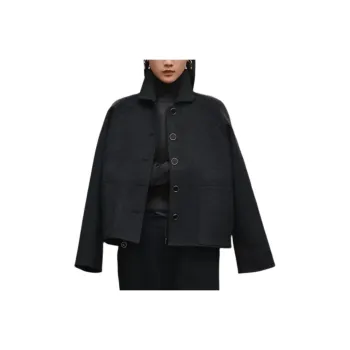 HERMES Jackets & Coats Women's Volcano Gray