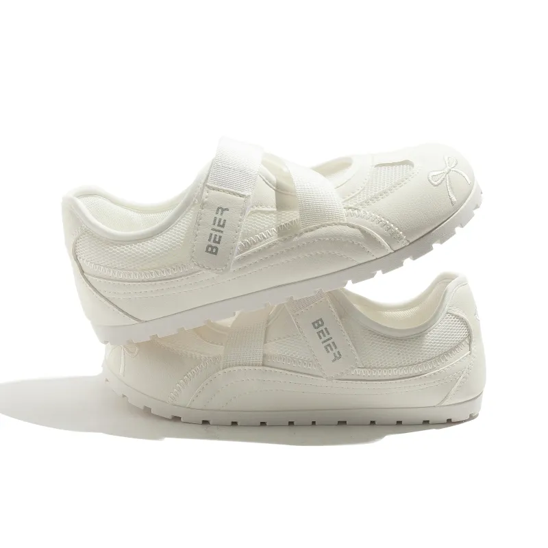 BEIER Low Top Casual Shoes Women's White-2