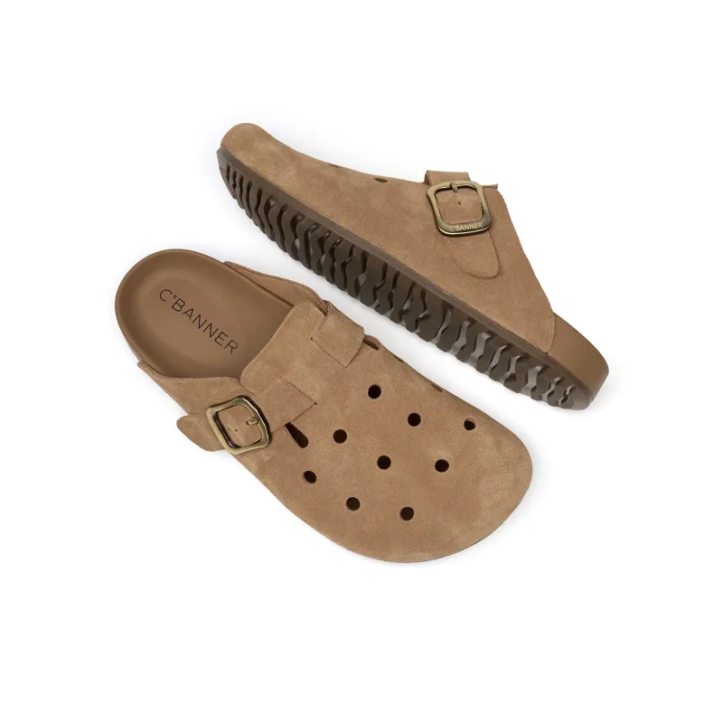 C°BANNER Closed Toe Slippers Men's Beige Yellow-3