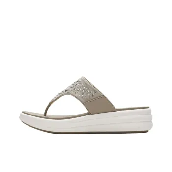 Clarks EVA Abrasion Resistant Flip Flops Women's Stone Color