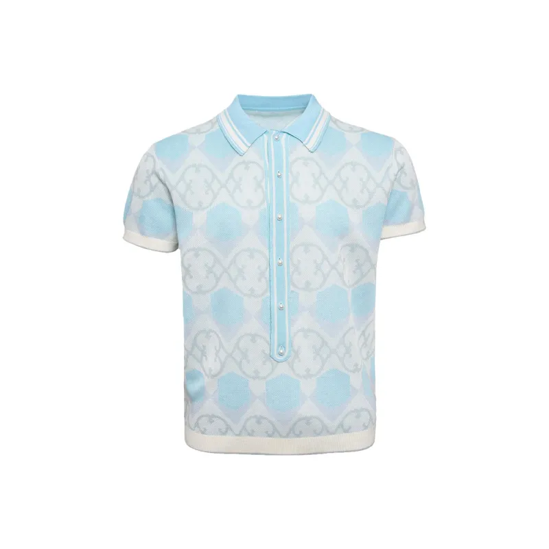 GLACIERBOY Polo Shirts Unisex Lake Blue-0