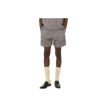 Bottega Veneta Logo Detailed Checkered Shorts