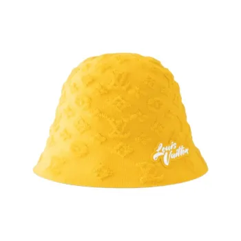 LOUIS VUITTON Cotton, Polyamide Bucket Hats Men's Yellow