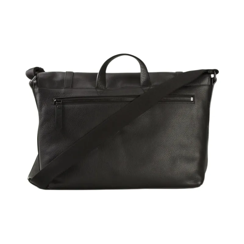 Burberry Calfskin Messenger Bag, Shoulder Bag, Crossbody Bag, Handbag Men's Black-2
