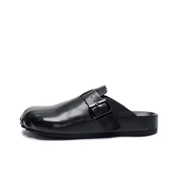 HD Abrasion Resistant Slip Resistant Closed Toe Slippers Unisex Black