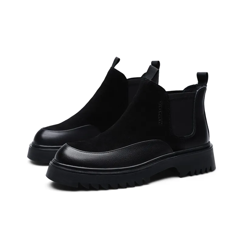 PARDASAUL Short Chelsea Boots Men's Black-7