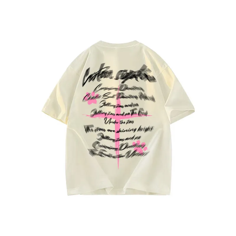 A02 T Shirts Unisex Light Beige Apricot-1