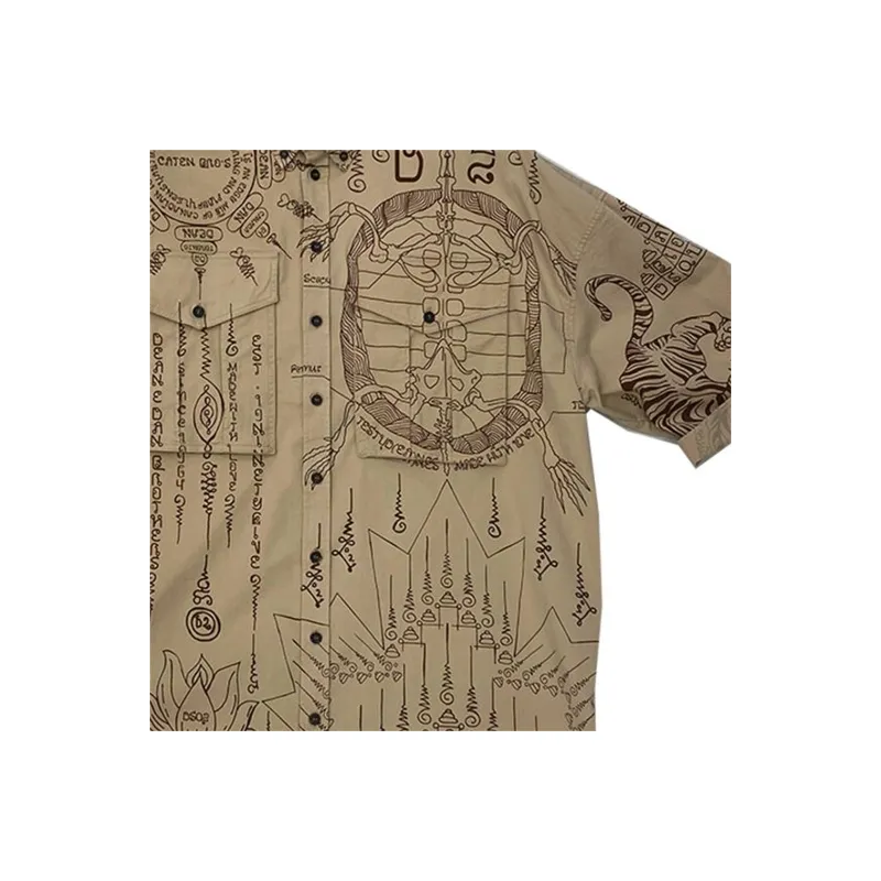 Dsquared2 Graphic Printed Buttoned Shirt-1