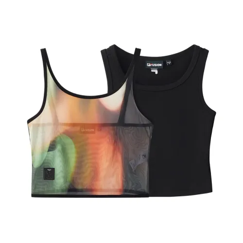 FILA FUSION Filafusion Tank Top Women's Two Piece Set Jet Black