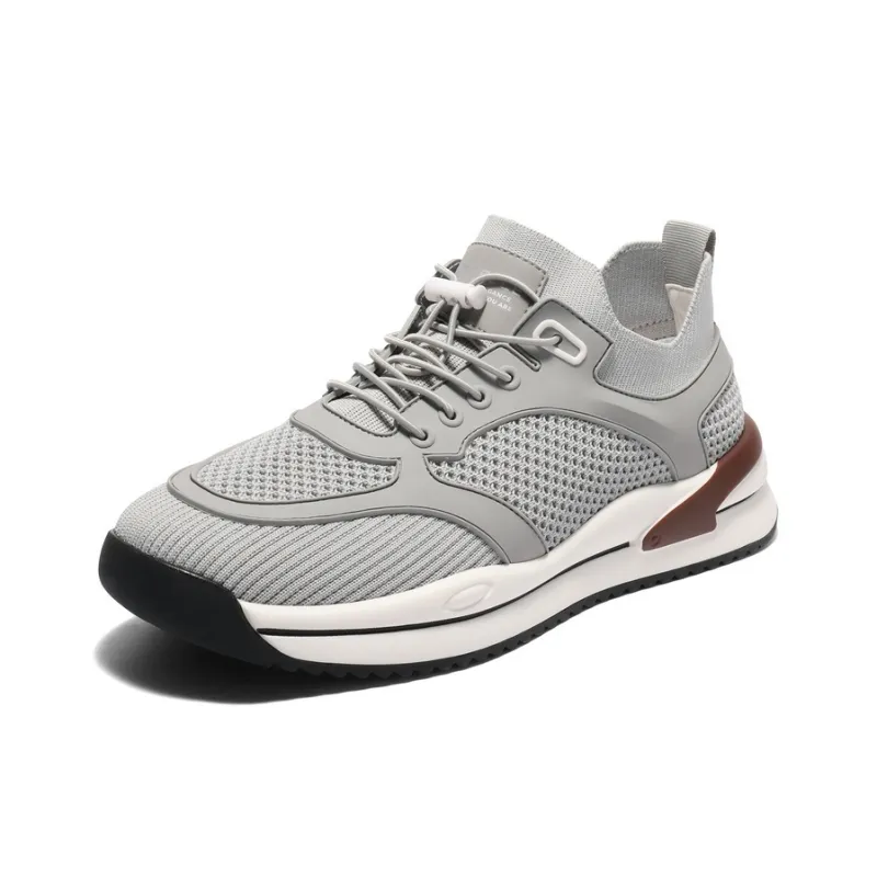 BELLE Casual Shoes Men Low Top Black, Gray-5