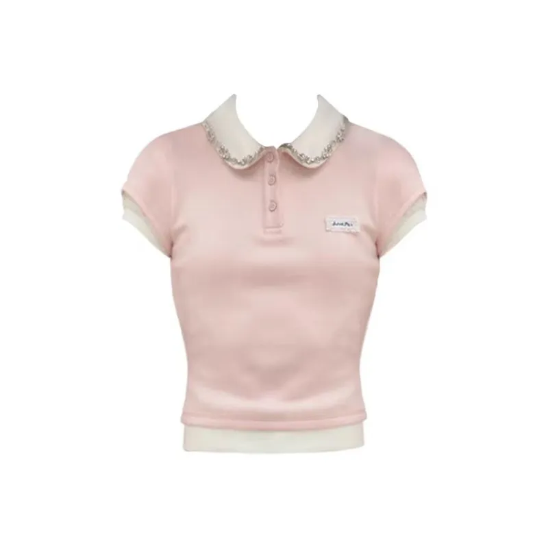 ABCMININ Set in Sleeve T Shirt Women's-0