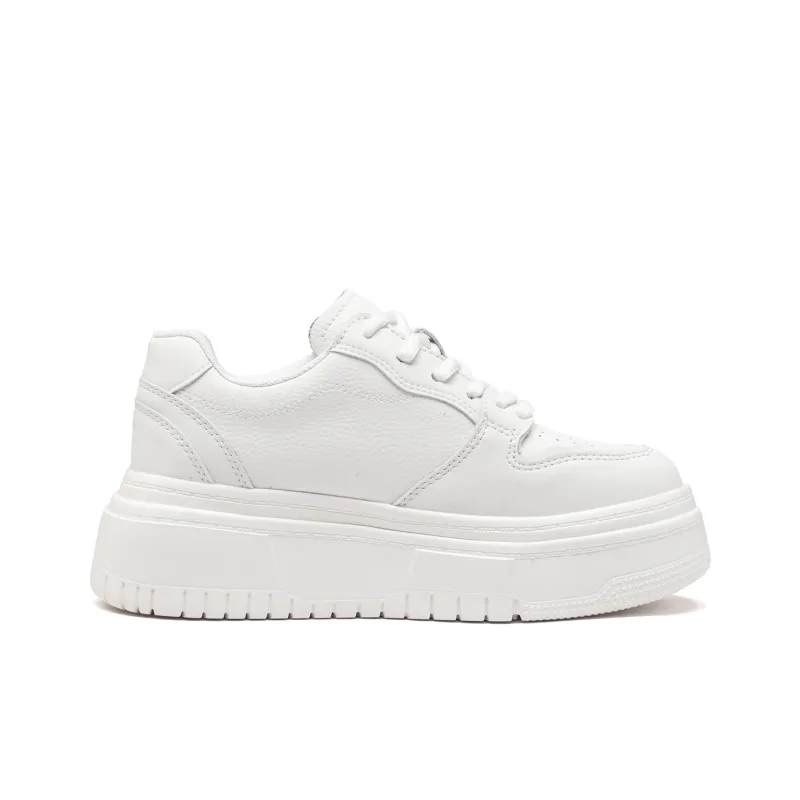 JEANSWEST Cushioning, Waterproof, Slip Resistant Low Top Skateboard Shoes Women's White-1
