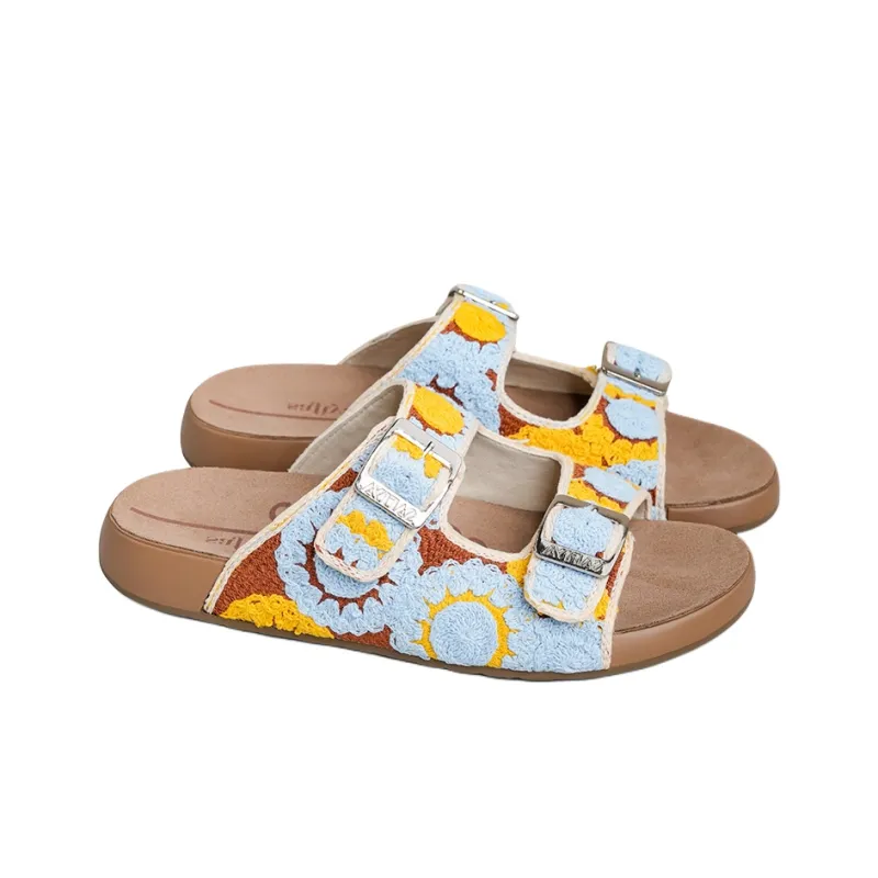 Safiya Slide Slippers Women's Blue-2