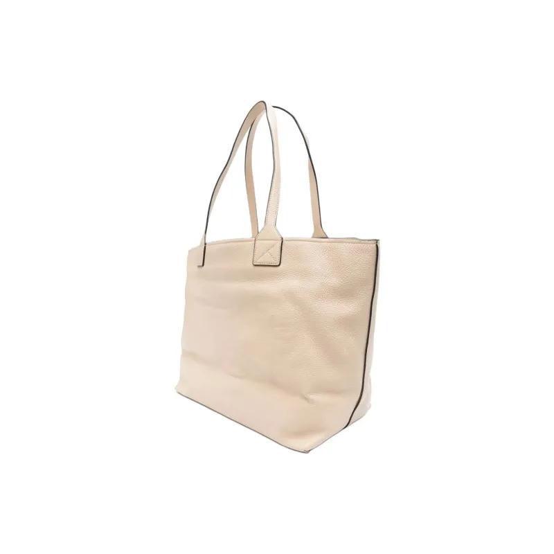 KARL LAGERFELD Calfskin Tote Bag, Shopping Bag, Shoulder Bag Medium Size Women's Sandy Beige-1