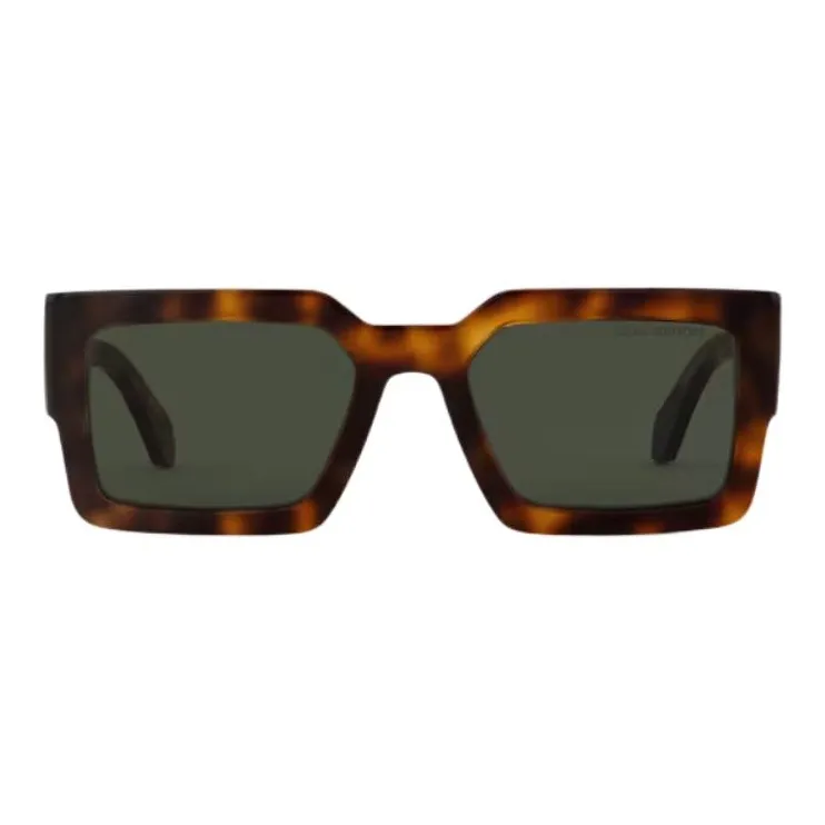LOUIS VUITTON Acetate Metal Square Sunglasses Men's Brown-0