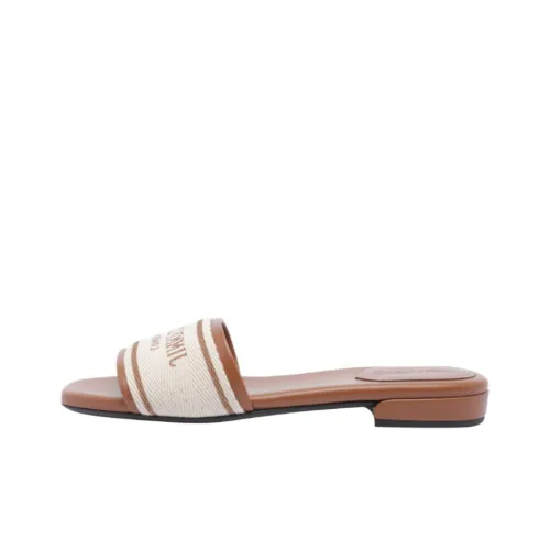 Jimmy Choo Slide Slippers Women's Brown