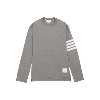 THOM BROWNE 4 Bar Long Sleeved T Shirt