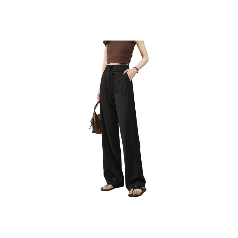 YALIDA Casual Pants Women's Black-1
