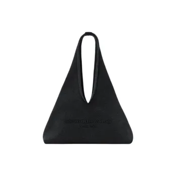 Alexander Wang Cotton Hobo Bag Shoulder Bag Trumpets Women's Black