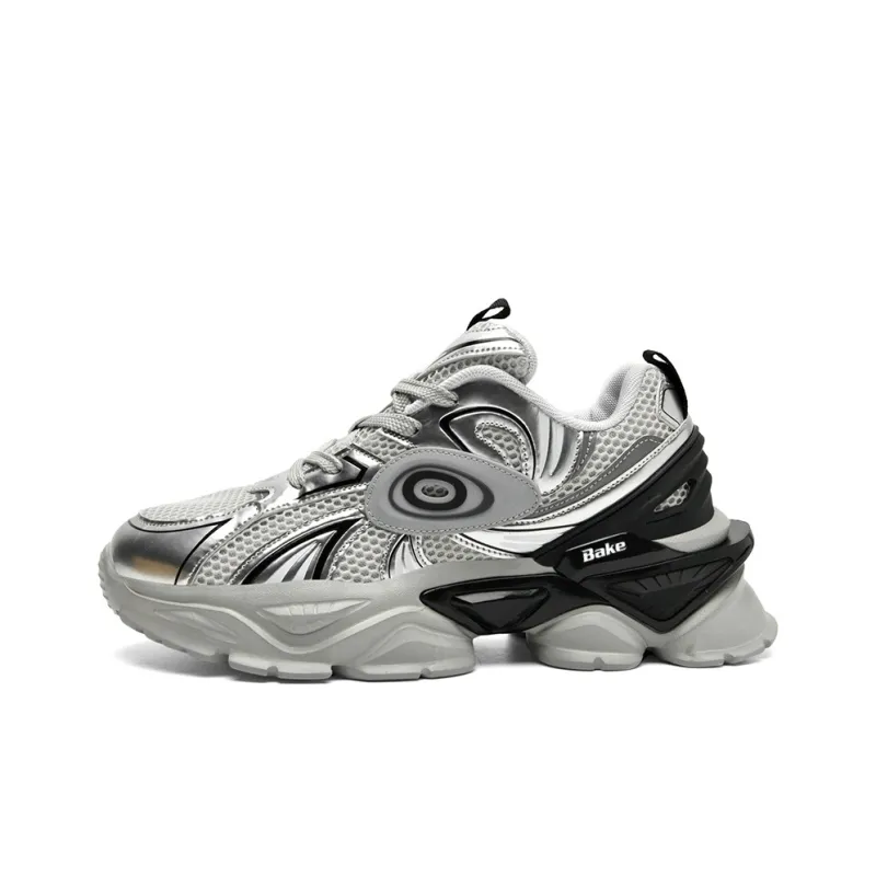 BAKE Waterproof And Breathable Lightweight Low Top Chunky Sneakers Men's-0