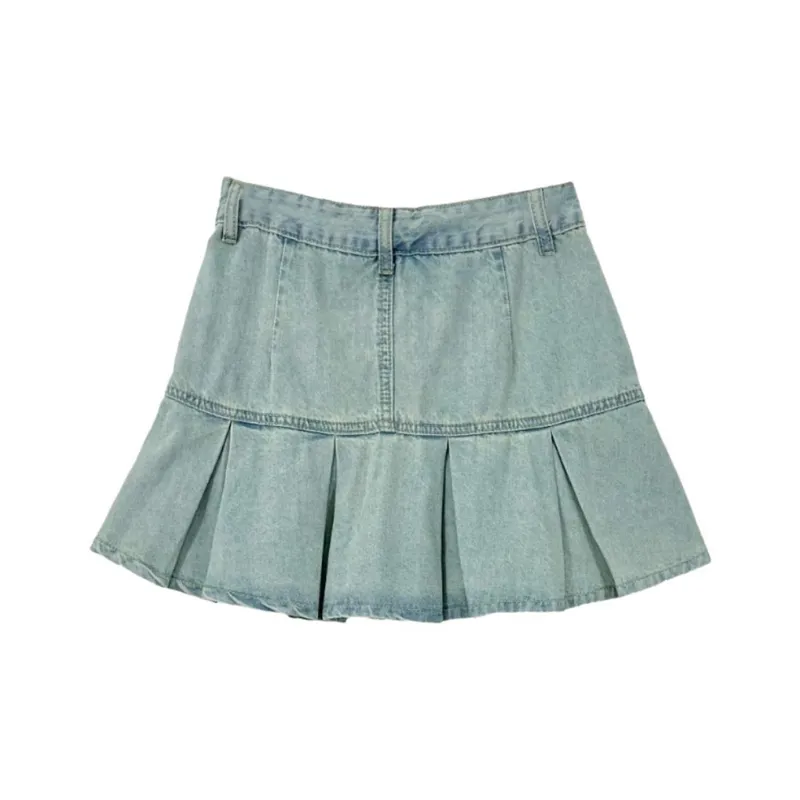 IDLE SOUL Denim Short Skirts Women's-1