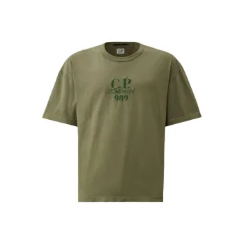 C.P.Company T Shirt Unisex Thyme Green Color