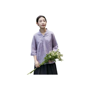 JIXIANGYUER Shirts Women's Dusty Purple