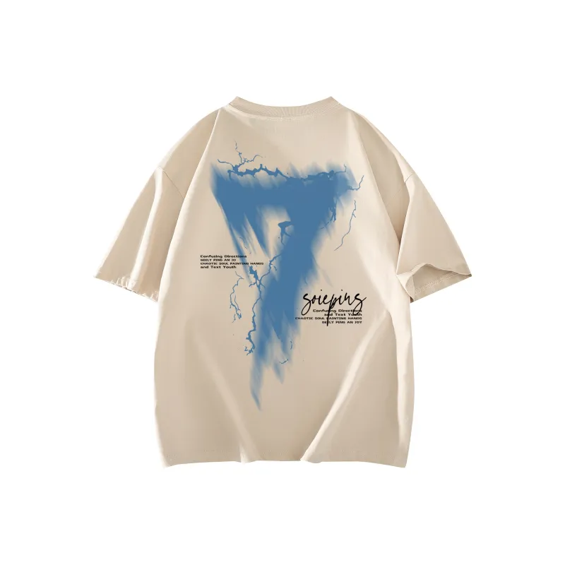 SOIE T Shirts Unisex Light Beige Apricot-0