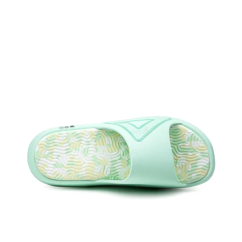 PEAK Tai Ji1.0 Quiet Slip Resistant Abrasion Resistant Slide Slippers Unisex Polaris Green-4