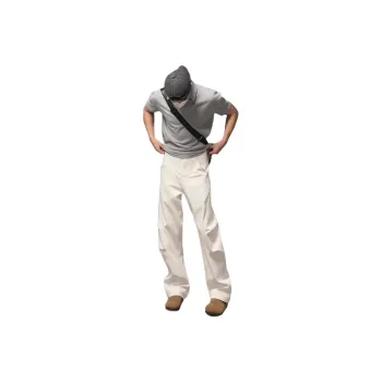 CORNILOT Casual Pants Unisex White