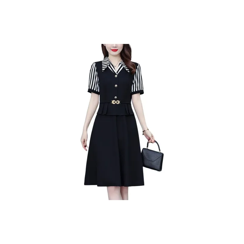 Mu Xiao Xin Short Sleeved Dress Women's-0