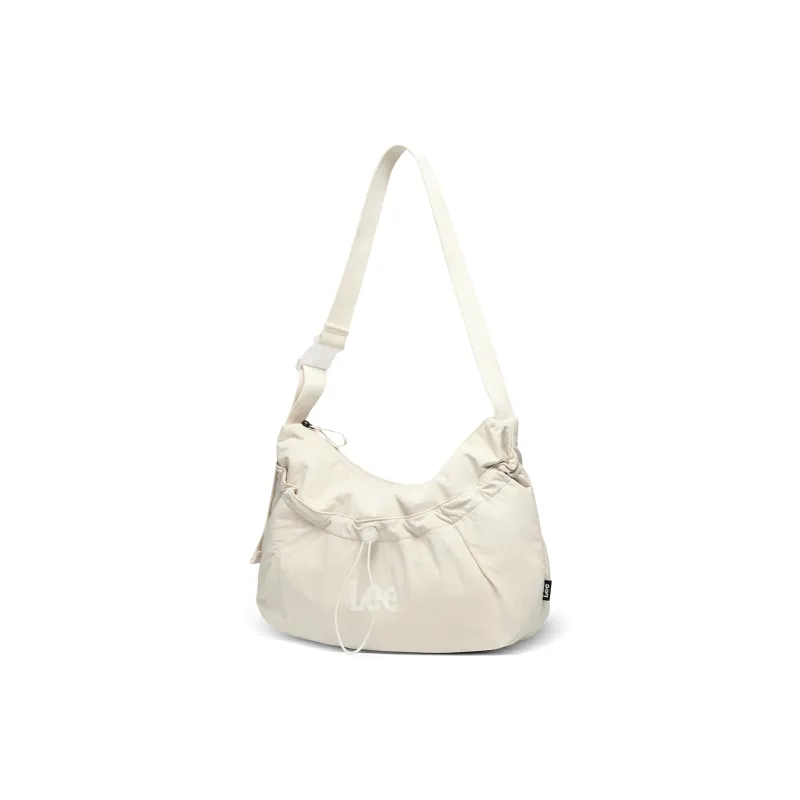 Lee Fabric Shoulder Bag, Crossbody Bag Women's Cream White/Gray Green/Black-1