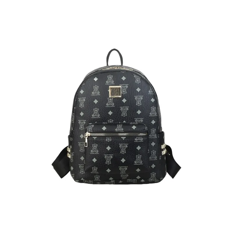 TOUTSEUL YOLO PU Backpack Women's White/Pink/Brown/Black-11