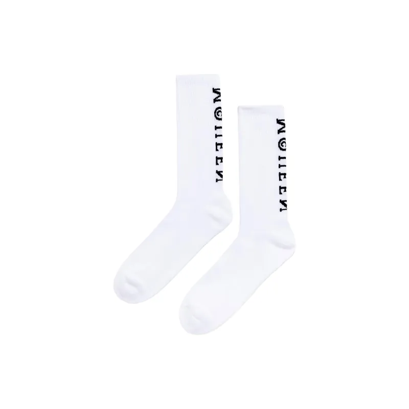 Alexander McQueen Mid Calf Socks Men's 1 Pack White-0