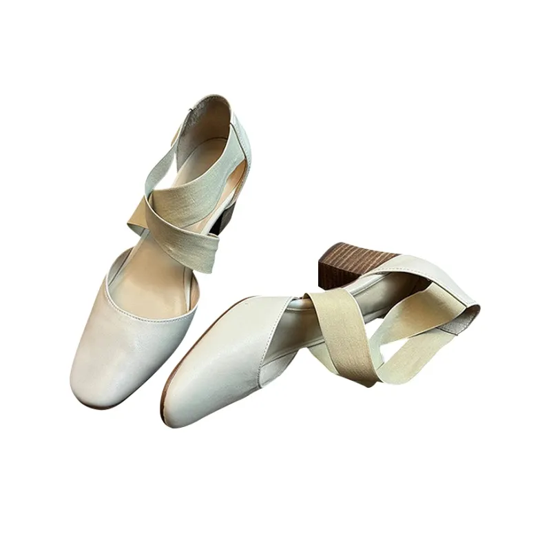 TADSW Chunky Heel High Heels Women's-4