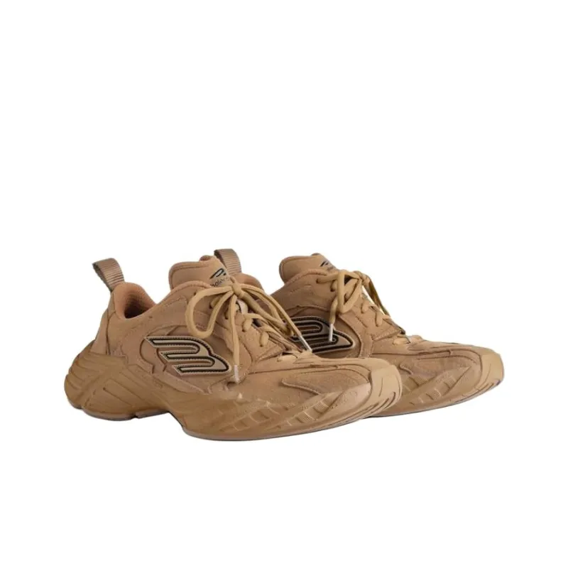 Balenciaga Monday Low Top Chunky Sneakers Men's Brown-2