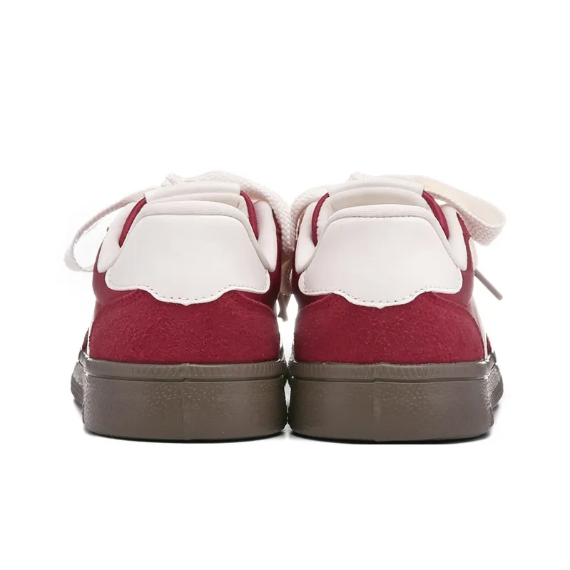 The New Age Family Low Top Skateboard Shoes Women's Red-3
