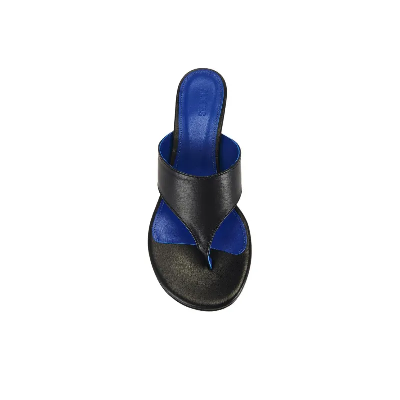 ALOHAS Slip Resistant Flip Flops 5cm Women's Black-4