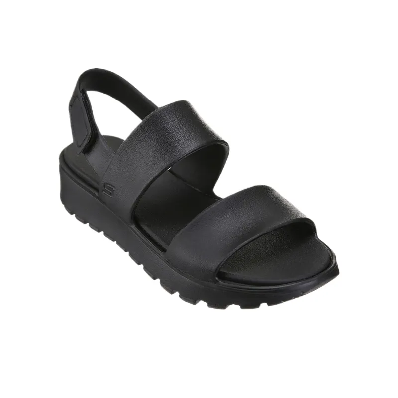 Skechers ARCH FIT FOOTSTEPS One Strap Sandals Women's Black-3