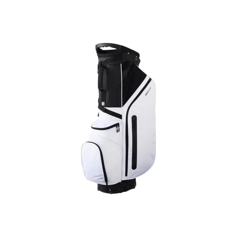 DECATHLON Polyester Golf Lightweight Stand Bag Travel Storage Bag Unisex Snow & Smoky Black-0