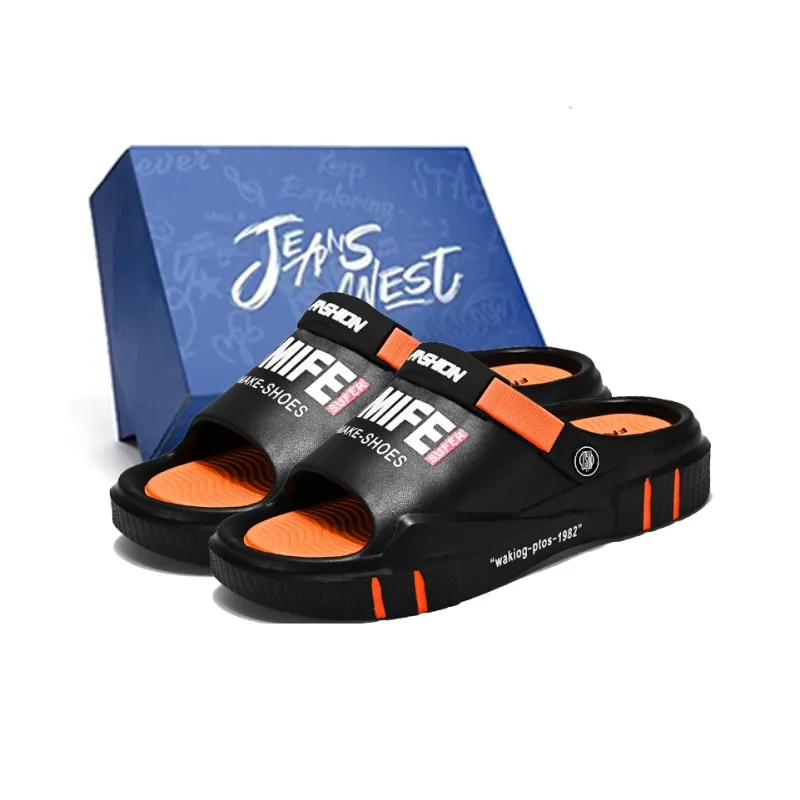 JEANSWEST Beach Sandals Men White-0