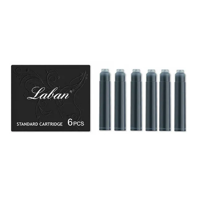 Laban Ink Sac Cartridge Pen Black Royal Blue Non Carbon Inks-2