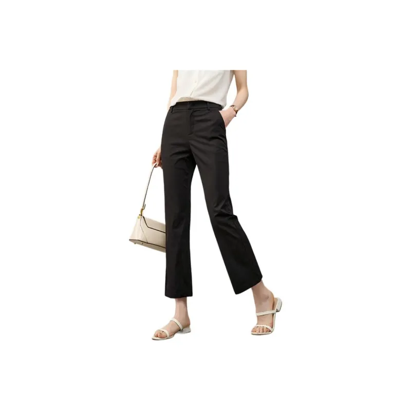 YALIDA Casual Pants Women's Meteorite Black-1