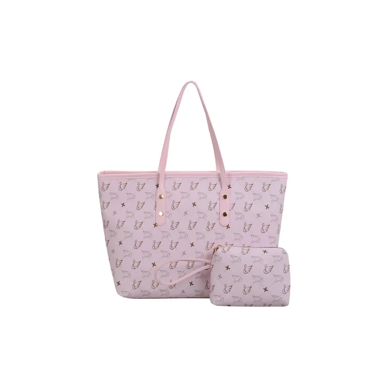 TOUTSEUL YOLO PU Tote Bag, Shoulder Bag Regular Women's White/Black/Pink/Brown-11