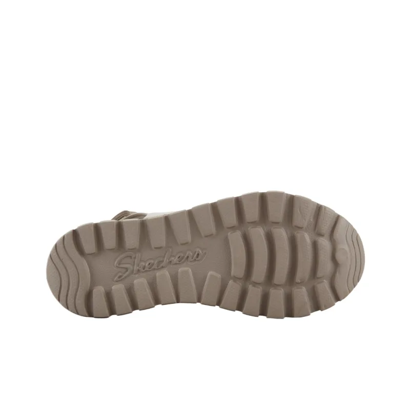 Skechers ARCH FIT FOOTSTEPS One Strap Sandals Women's Brown-5