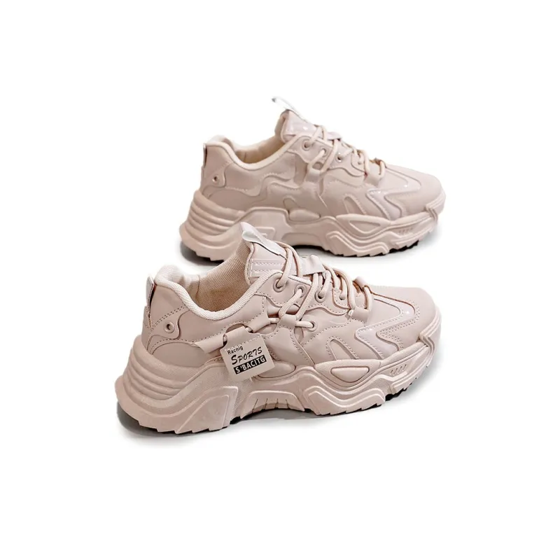 Gai Renpu Slip Resistant, Abrasion Resistant, Breathable Low Top Chunky Sneakers Women's-12