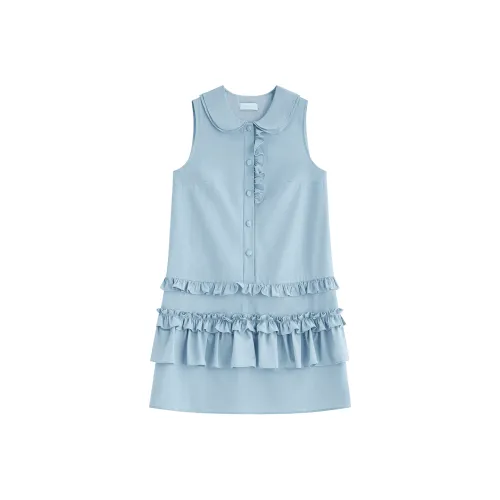 FANSILANEN Sleeveless Dresses Women's Blue